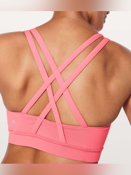 lululemon athletica Other - Lululemon Women’s Size 10 Pink Strappy Sports Bra Longline Yoga Athletic Top